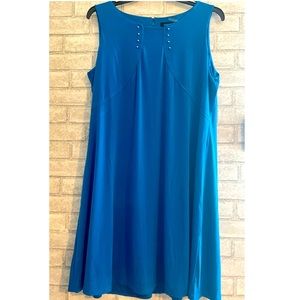 Ivanka Trump Tuk Blue Sleeveless Dress woman’s size 18